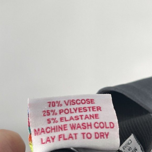 Gretchen Scott Gray Pull On Stretch Slim Straight Pants Sz Small Crop - Picture 5 of 5